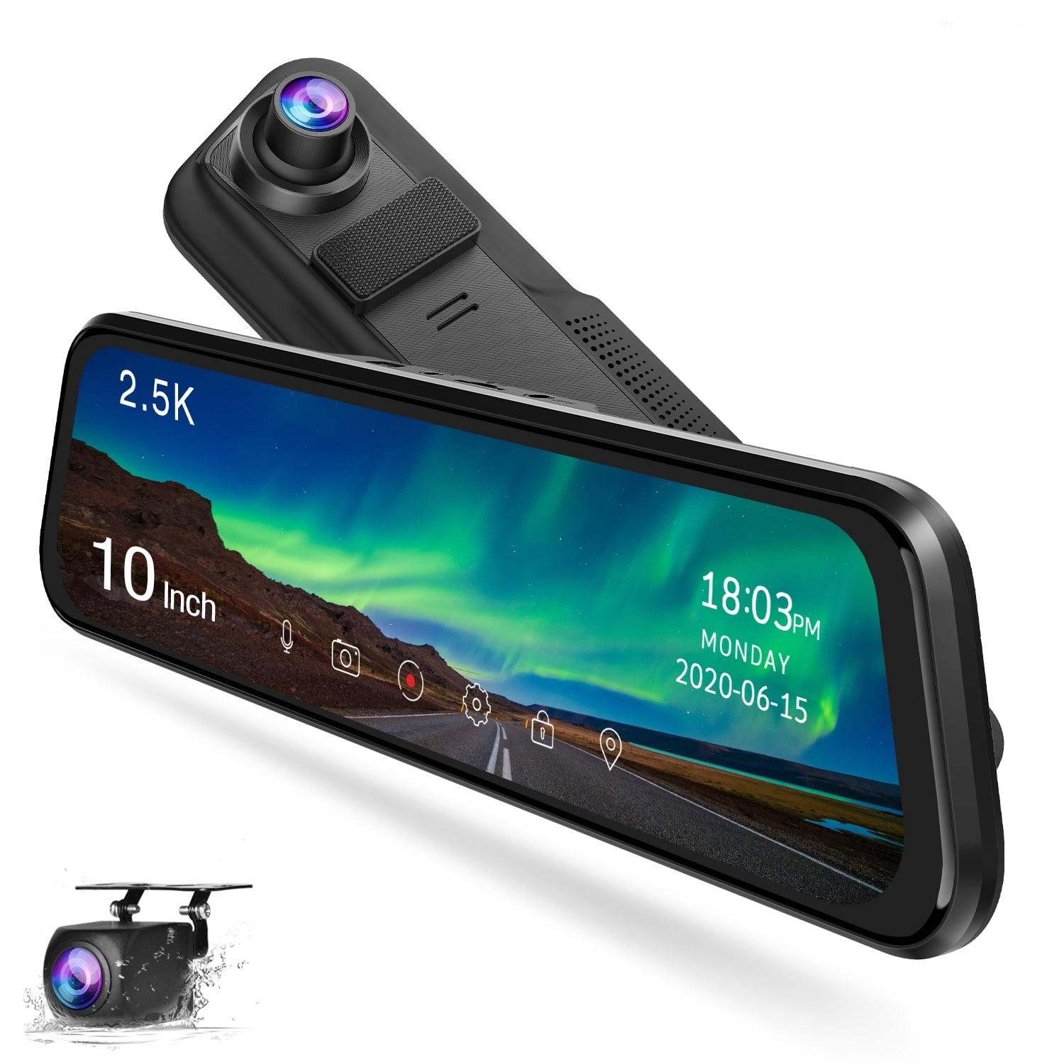 TOGUARD 2.5K Mirror Dash Cam for Car, Dual