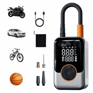 უსადენო ელექტრო ავტომობილის საბურავების ჰაერის კომპრესო ფას 48 ₾