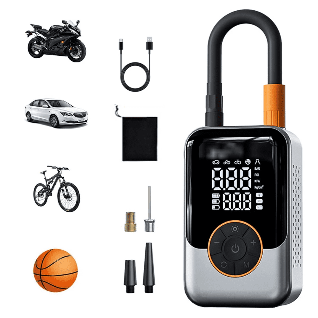 უსადენო ელექტრო ავტომობილის საბურავების ჰაერის კომპრესო ფას 48 ₾