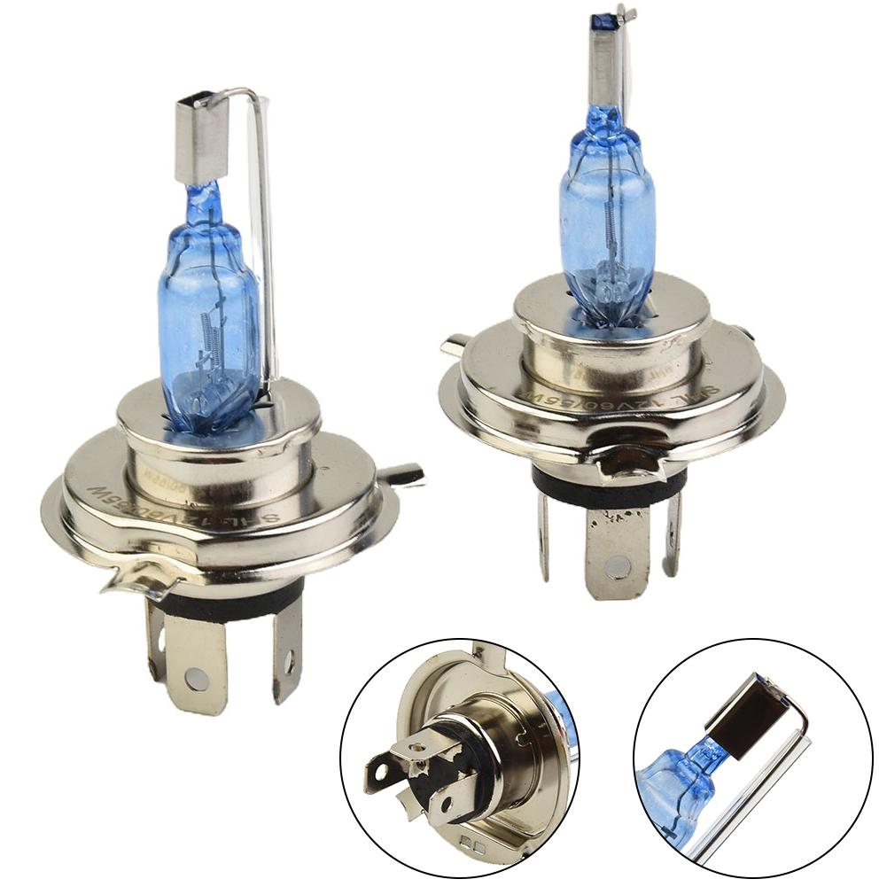 12V/H4 ფარის ნათურა სუპერ ნათელი 55W ორმაგი დაბალი სხივის ნათურები ქსენონი თეთრი