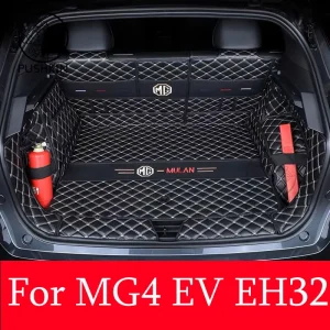 Car Rear Trunk Mats For MG4 EV MG 4 EV EH32 2022~2024 Electric Hatchback Waterproof Protective Pads Car Mats Rug Car Accessories