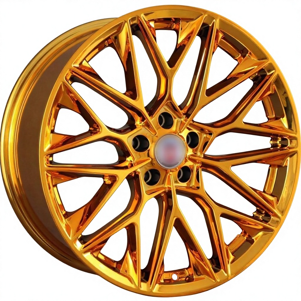 დისკები ოქროს ალუმინის შენადნობი მსუბუქი ყალბი