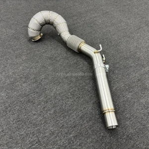 High Quality with Heat Shield Downpipe for VW Golf 7 GTI 7.5 GTI 8GTI 304Stainless Downpipe Heat Shield Metal Catalytic Exhaust