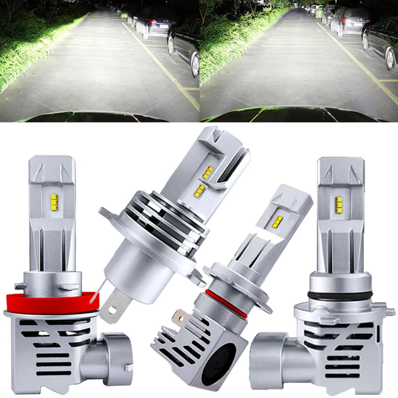 ავტომობილის LED ნათურა H7 H11 H1 9005 HB3 9006 HB4 12V 55W ფარის ნათურა