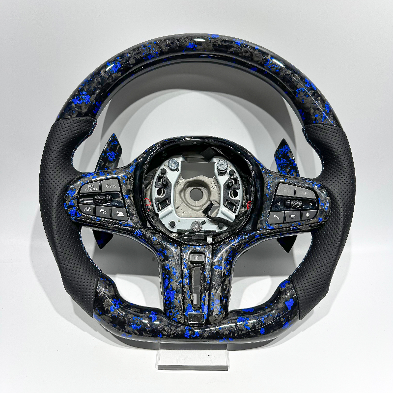 ნატურალური ტყავის სპორტული საჭე