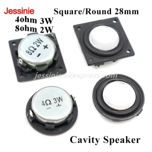 1Pcs 1 Inch Mini Speaker 4 8 Ohm 3W 2 W 28MM Full Range Sound Midrange Bass PU Side Speaker Bluetooth Ultra-Thin LoudSpeakers