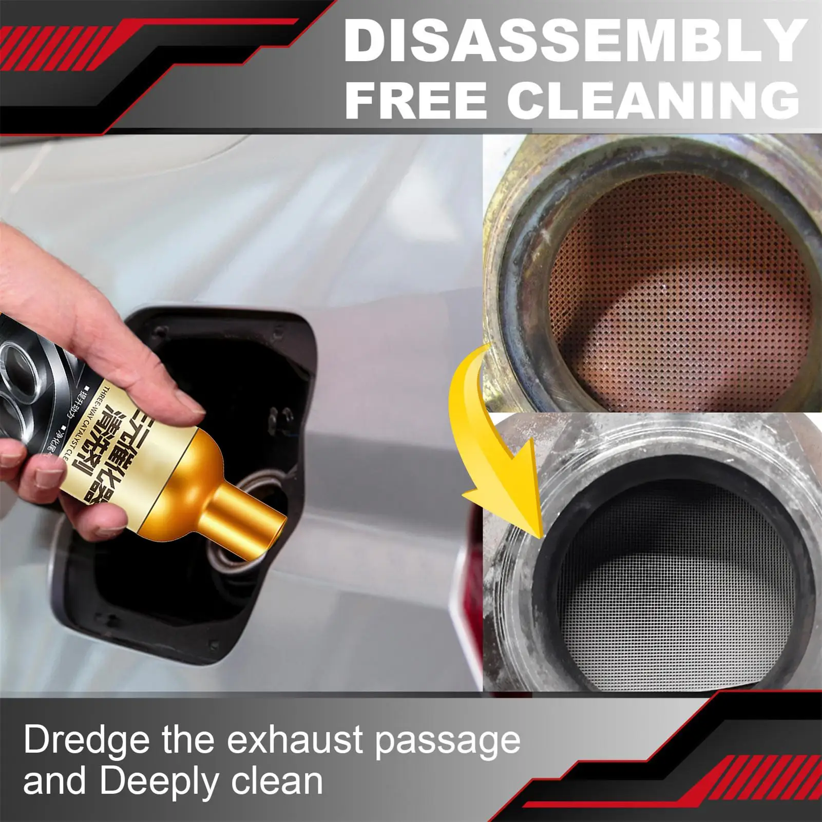 120ml Catalytic Cleaner Diesel Particulate Filter Car Catalyst Converter Automotive Parts Accessories Catalytic Converter