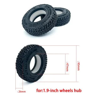 სიმულაციური კლდეზე ასასვლელი1.9 დიუმიანი საბურავებით 1/10 RC მცოცავი მანქანისთვის