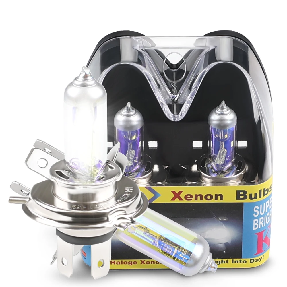 2pcs H4 12V Halogen Bulb 2300k Golden Yellow 60/55W P43T Car HeadLight H4 Led 60w 55w High Low Beam Halogen Car Accessories