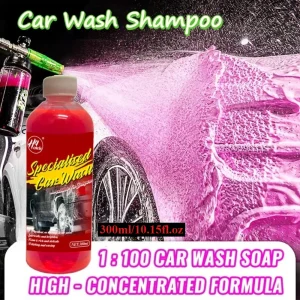 ვარდისფერი ავტოსამრეცხაო სითხე, ქაფიანი ექსტრემალური ავტომობილის საწმენდი