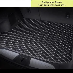 Car Trunk Mats For Hyundai Tucson 2025 2024 2023 2022 2021 Auto Vehicles Cargo Liner Carpets Interior Accessories Waterproof Rug