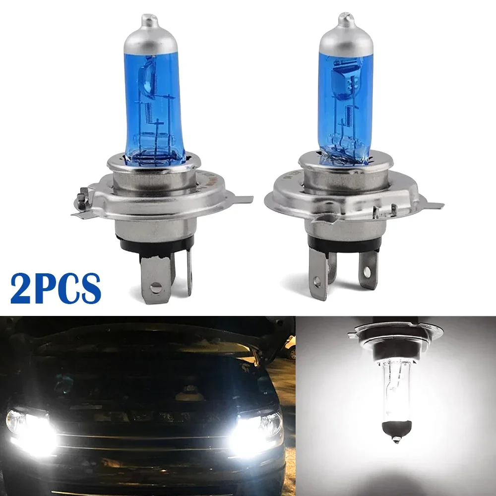 Car Headlight Lights Xenon Halogen Bulbs H4 24V 100W 90W Universal Quartz Super White Blue-plated Daytime Running Fog Lamps