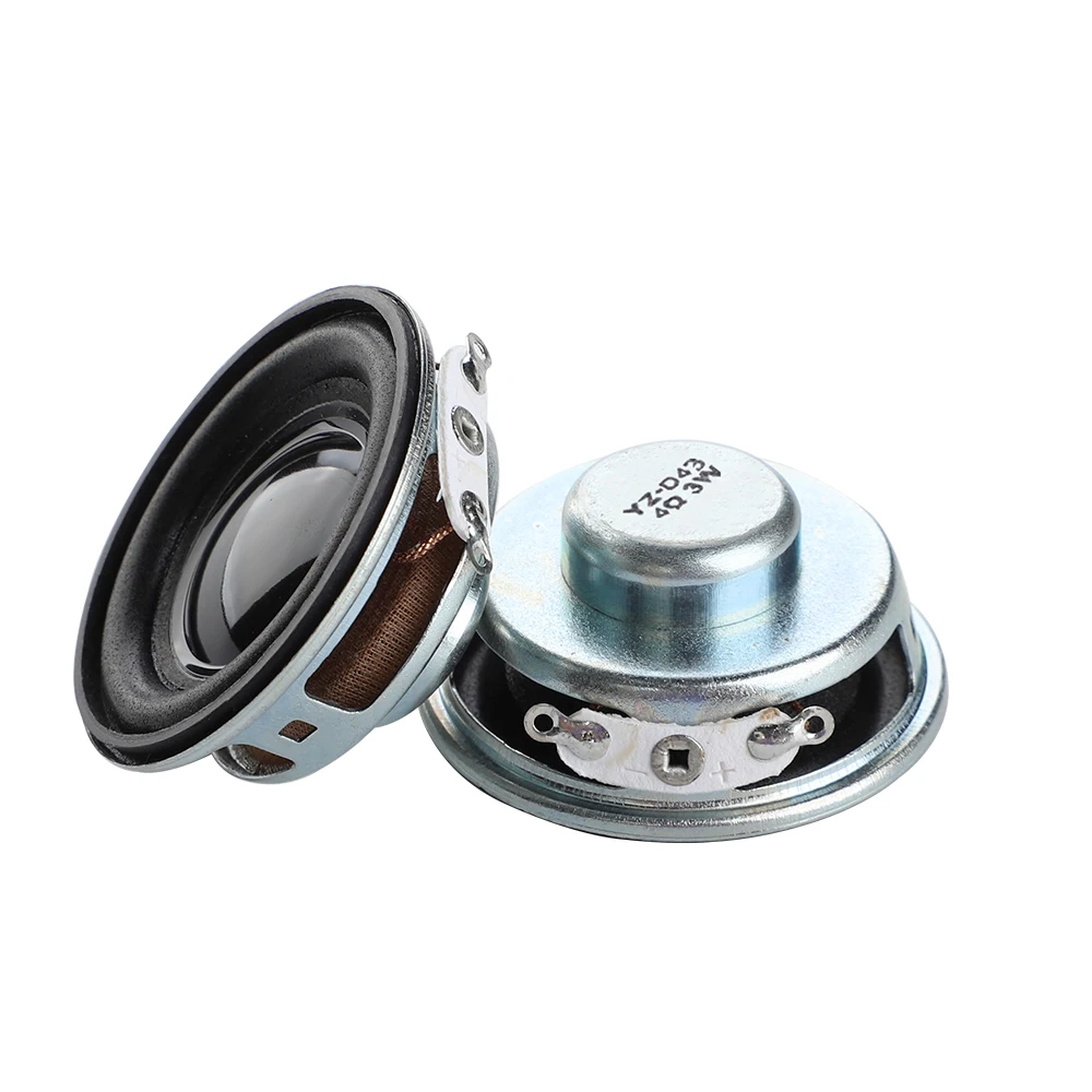 2Pcs Mini 1.5 Inch Full Frequency Portable Speakers 4ohm 3W Small 40MM Stereo Audio Sound Hifi DIY Home BT Loudspeaker