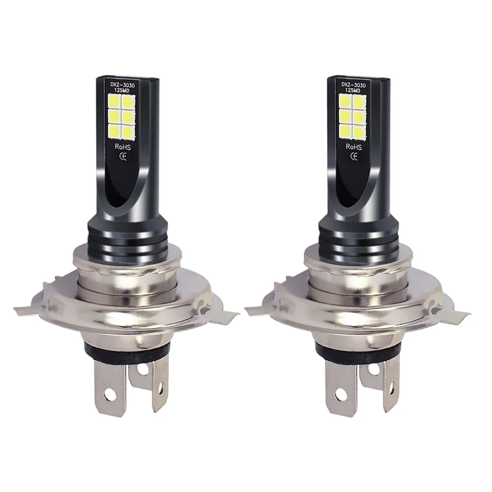 H4 H7 Car Headlight Bulb H1 H8 LED Driving Lights 7500K 24W Car Head Lamp Bulb 3030 50000 Hours Life Car Replacement Accessories